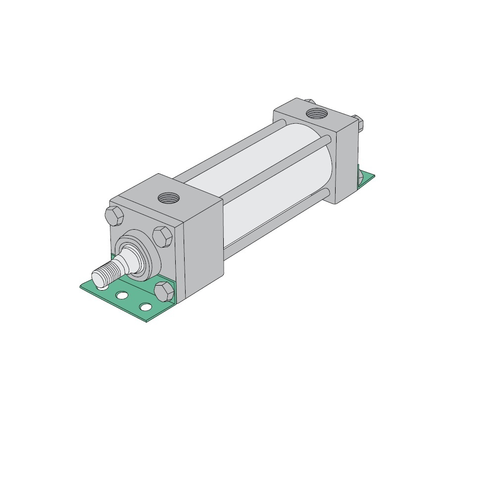 S1AL-48A1C-BAA0 NUMATICS/AVENTICS NFPA CYLINDER<BR>A SERIES 2" BORE 48" STROKE, ANGLE MNT, H/C CUSH
